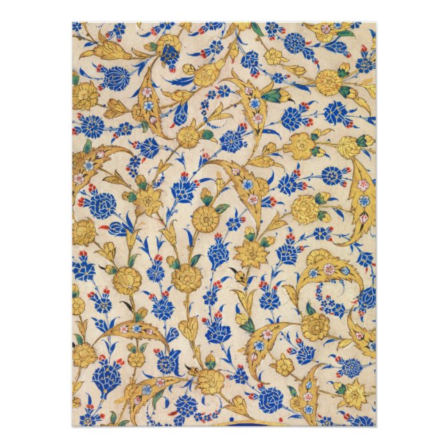 Póster Antique Oriental Sultan Design (Frente)