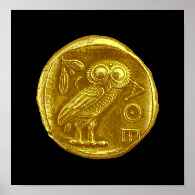 PÓSTER ANTIQUE OWL (Frente)