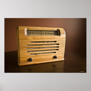 Poster Antique Radio