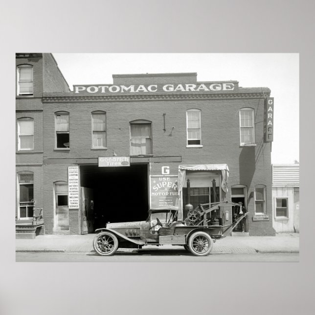 Poster Antique Tow Truck, 1921 (Frente)