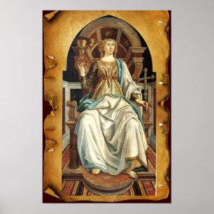 PÓSTER ANTÍQUIO RENAISSANCE TAROS 5/ O BURAME POPE