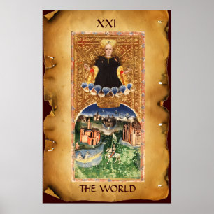 PÓSTER ANTÍQUIO RENAISSÂNCIA ALVO 21/O MUNDO