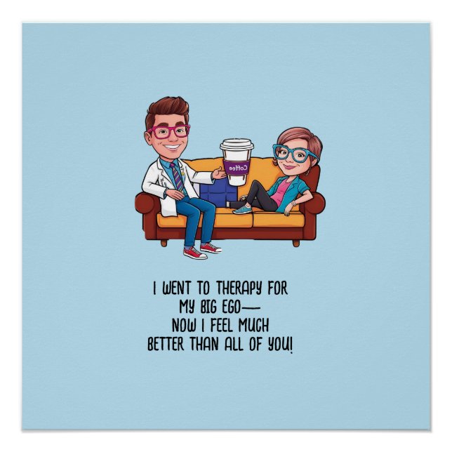 Póster ANTISTRESS psychiatrist THERAPIST MENTAL HEALTH (Frente)