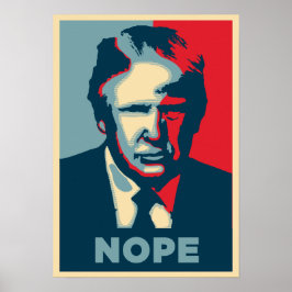 Poster antitrump Rally: NOPE