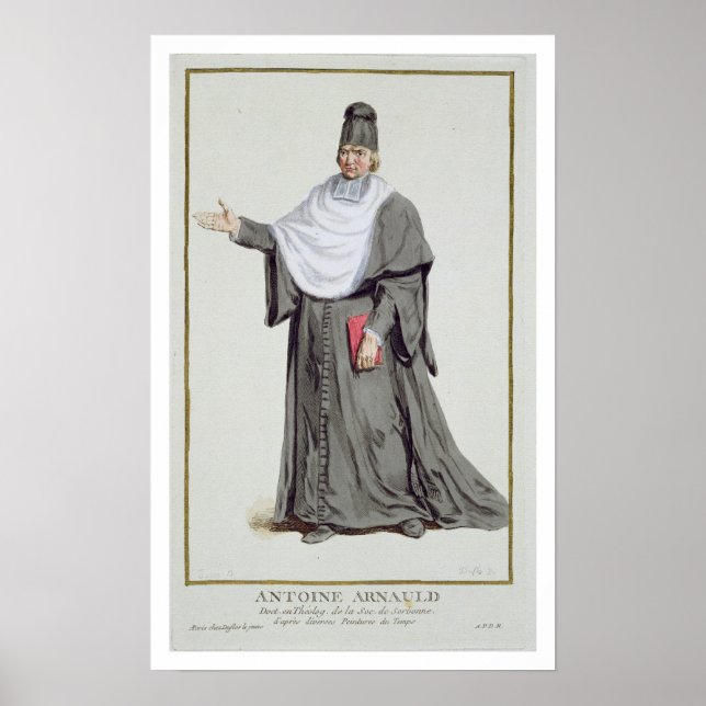 Póster Antoine Arnauld (1612-94) do "Receuil des Estamp (Frente)