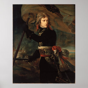 Póster Antoine-Jean Gros Bonaparte no pont d'Arcole