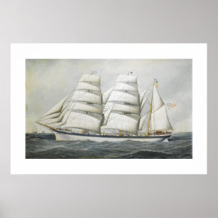 Póster Antonio Jacobsen o barque britânico Dunearn