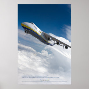 Poster Antonov An-225 Mriya: O Maior Avião do Mundo