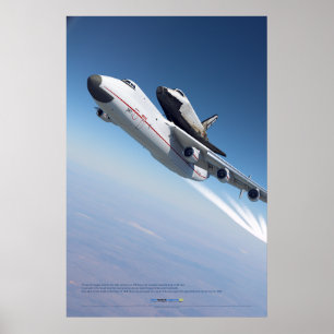 Poster Antonov An-225 Mriya & Ônibus Espacial Buran