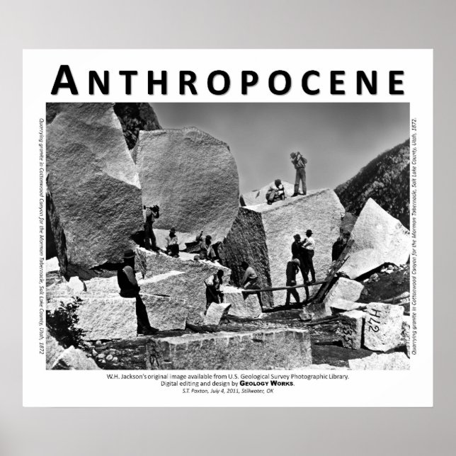 Póster Antropoceno VI - Granite Quarry, Condado de Salt L (Frente)