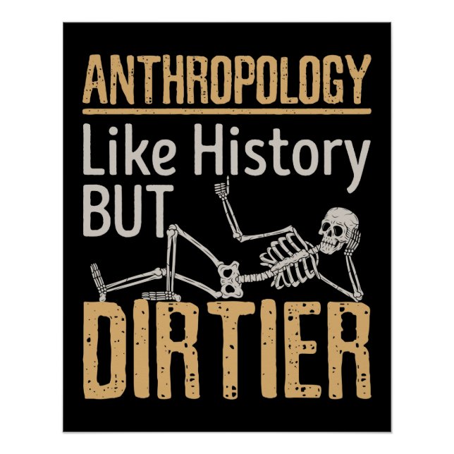 Póster Antropologia Como A História, Mas A Secura (Frente)