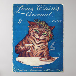 Poster Anuário de Louis Wains 1907