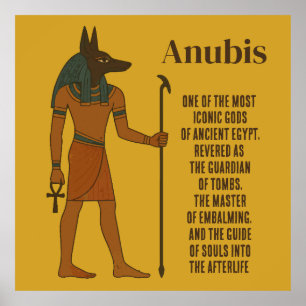 Poster Anubis - História do Antigo Egito