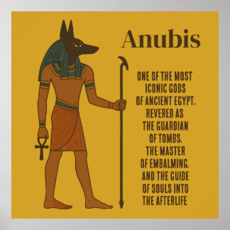 Poster Anubis - História do Antigo Egito