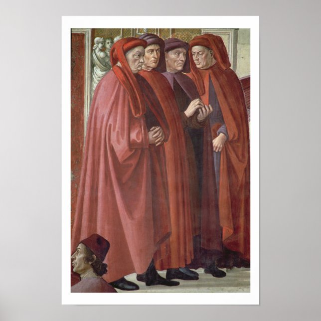 Poster Anunciação às Ruas. Zacharias (fresco) (pormenores (Frente)