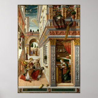 Poster Anunciação Com St. Emidius, 1486
