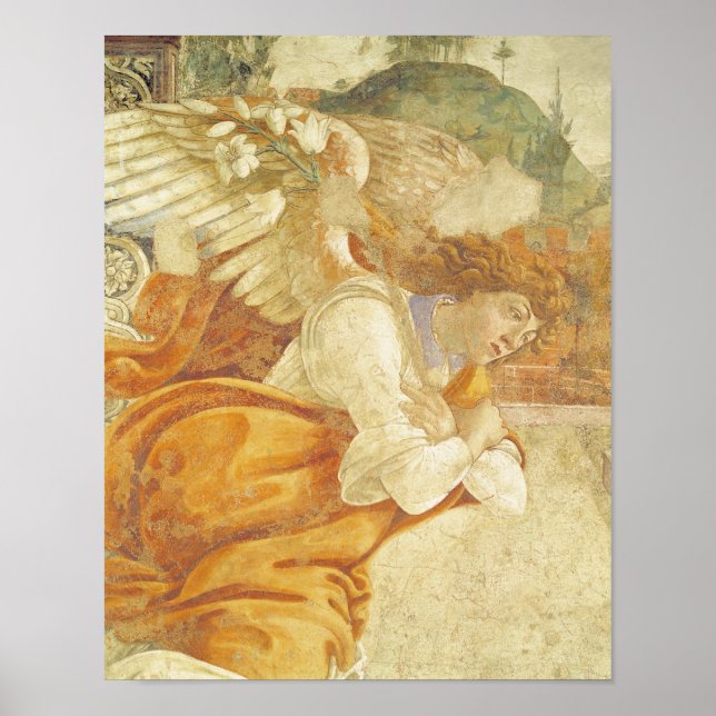 Póster Anunciação, detalhes do Arcanjo (Frente)