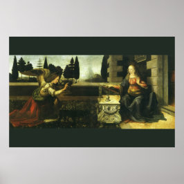Póster Anunciação do Senhor por Leonardo da Vinci