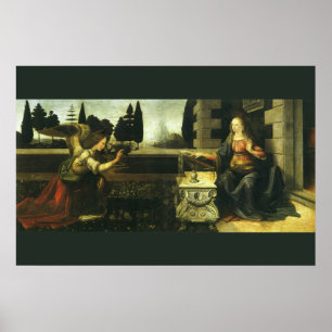 Póster Anunciação do Senhor por Leonardo da Vinci
