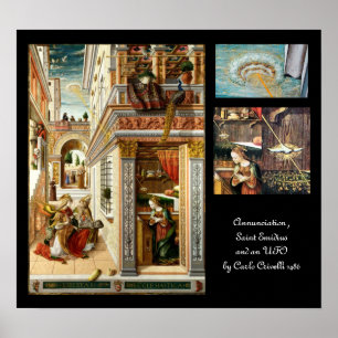 Póster Anunciação, Santo Emidius e um OVNI