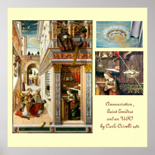 Póster Anunciação, Santo Emidius e um OVNI