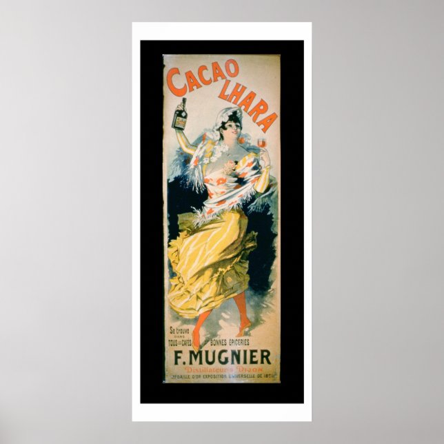 Poster anunciando 'Lhara Creme de Cacao', Digon ( (Frente)