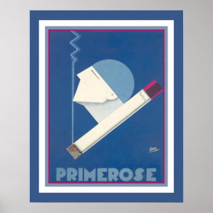 Poster Anúncio 1930 do cigarro da prímula do art deco