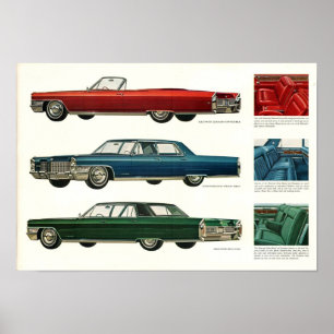Poster Anúncio 1965 do prestígio do cadillac