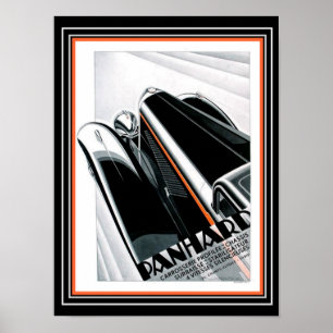 Póster Anúncio Alex Kow de Panhard do art deco (1932)