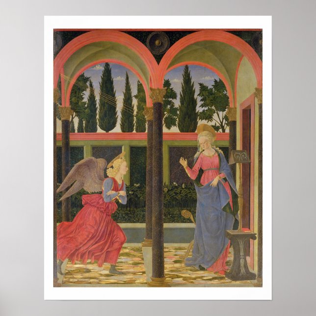 Poster Anúncio, c.1457 (tempera no painel) (Frente)
