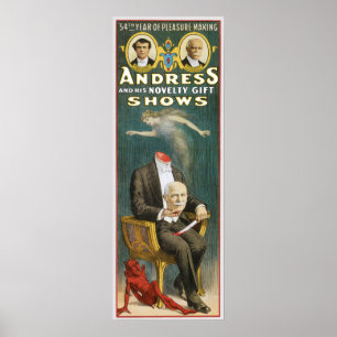 Poster Anúncio canadense da mágica do vintage do mágic
