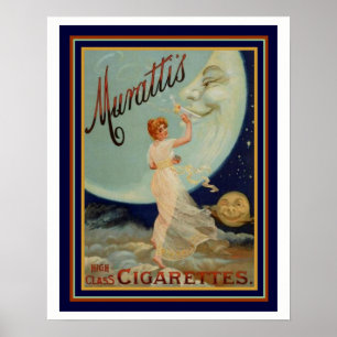 Póster Anúncio classe alta 16 x 20 dos cigarros de