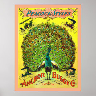 Poster Anúncio com erros do vintage do ~ do Co. da ânco