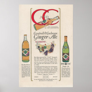 Poster Anúncio da barra de 1920