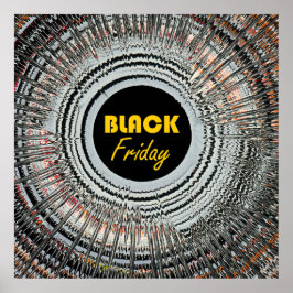 Poster Anúncio da Black Friday com arte de rotação origin