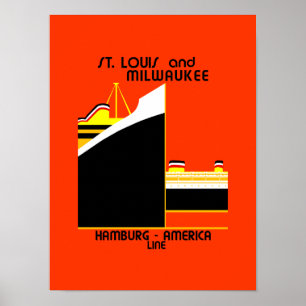 Poster Anúncio da linha de transporte da América Latina