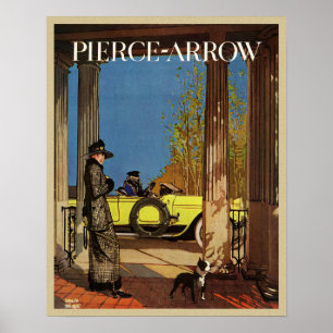 Poster Anúncio da Revista Vintage Pierce-Arrow 1919