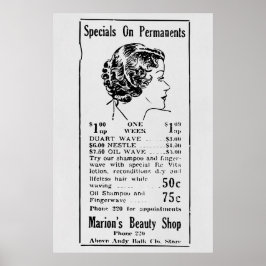 Poster Anúncio De Bela Vintage De 1935