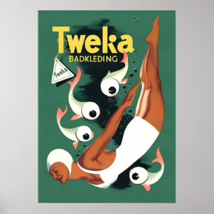 Poster Anúncio de biquíni Tweka de 1950