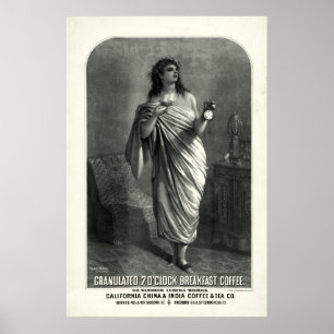 Poster Anúncio De Café Vintage 1896