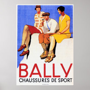 Poster Anúncio de CALÇADOS Franceses Antigos