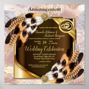 Poster Anúncio de casamento Dream Catcher
