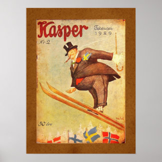 Póster Anúncio de Charuto Escandinavo Vintage