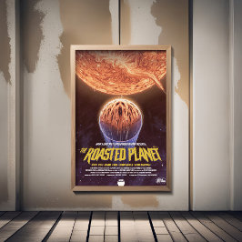 Poster Anúncio De Filme De Horror Sci-Fi, O Planeta Rosta