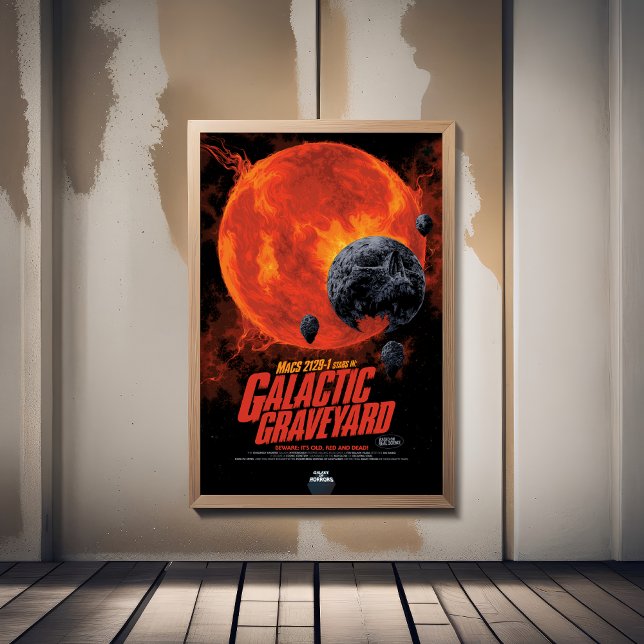 Poster Anúncio de Filme de Horror SciFi, Cemitério Galáti (Criador carregado)