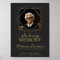 Anúncio de Funeral Digital Cinza Escuro