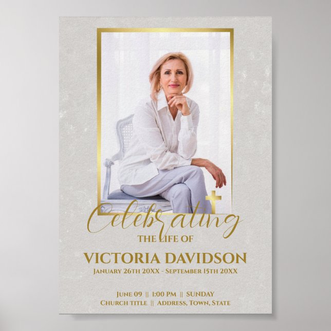 Poster Anúncio de Funeral no Facebook Download Imediato (Frente)