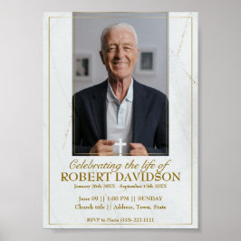 Poster Anúncio de Funeral no Facebook Download Instantâne