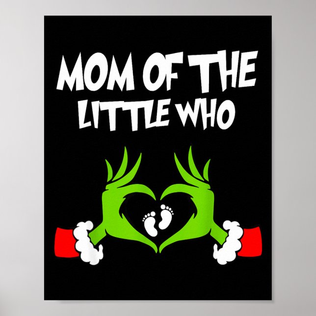 Poster Anúncio de Gravidez de Natal Engraçado Mãe do  (Frente)
