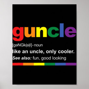Poster Anúncio de Gravidez Para Tio Gay Novo Tio